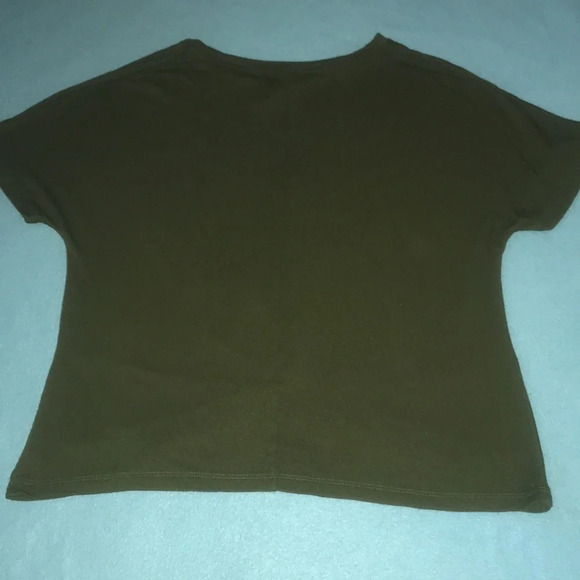 STARS ABOVE short dolman sleeve front knot army green color super soft size M - Picture 2 of 6